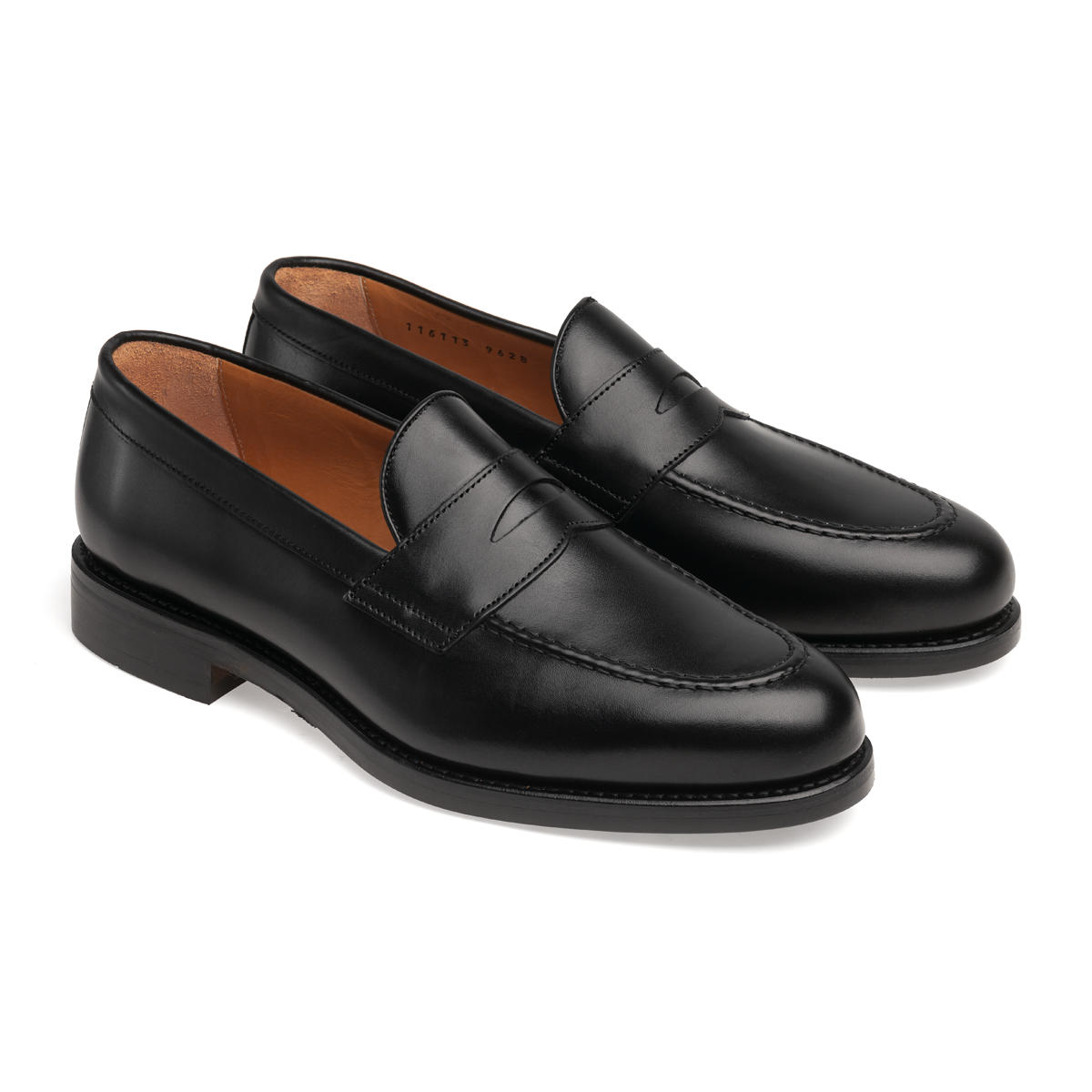 Пенни лоферы Berwick 9628 Box Calf Black
