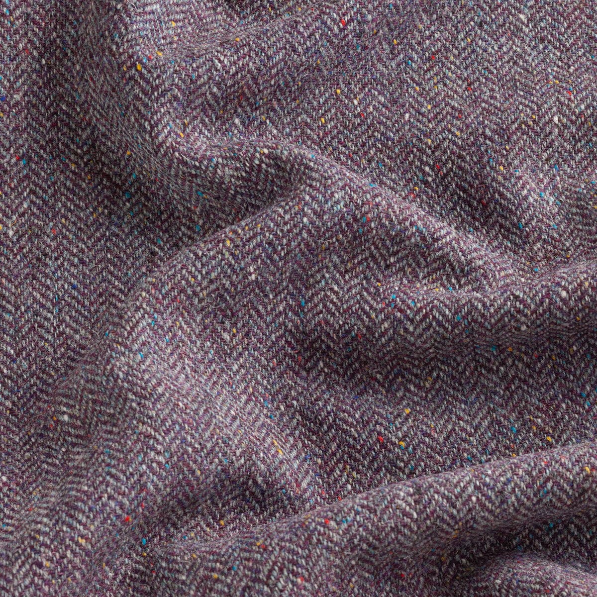 Burgess Tweed Violet Herringbone