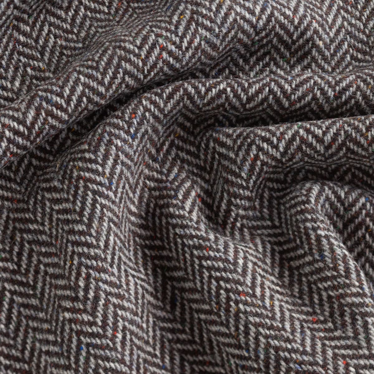 Turf Grey Herringbone Tweed