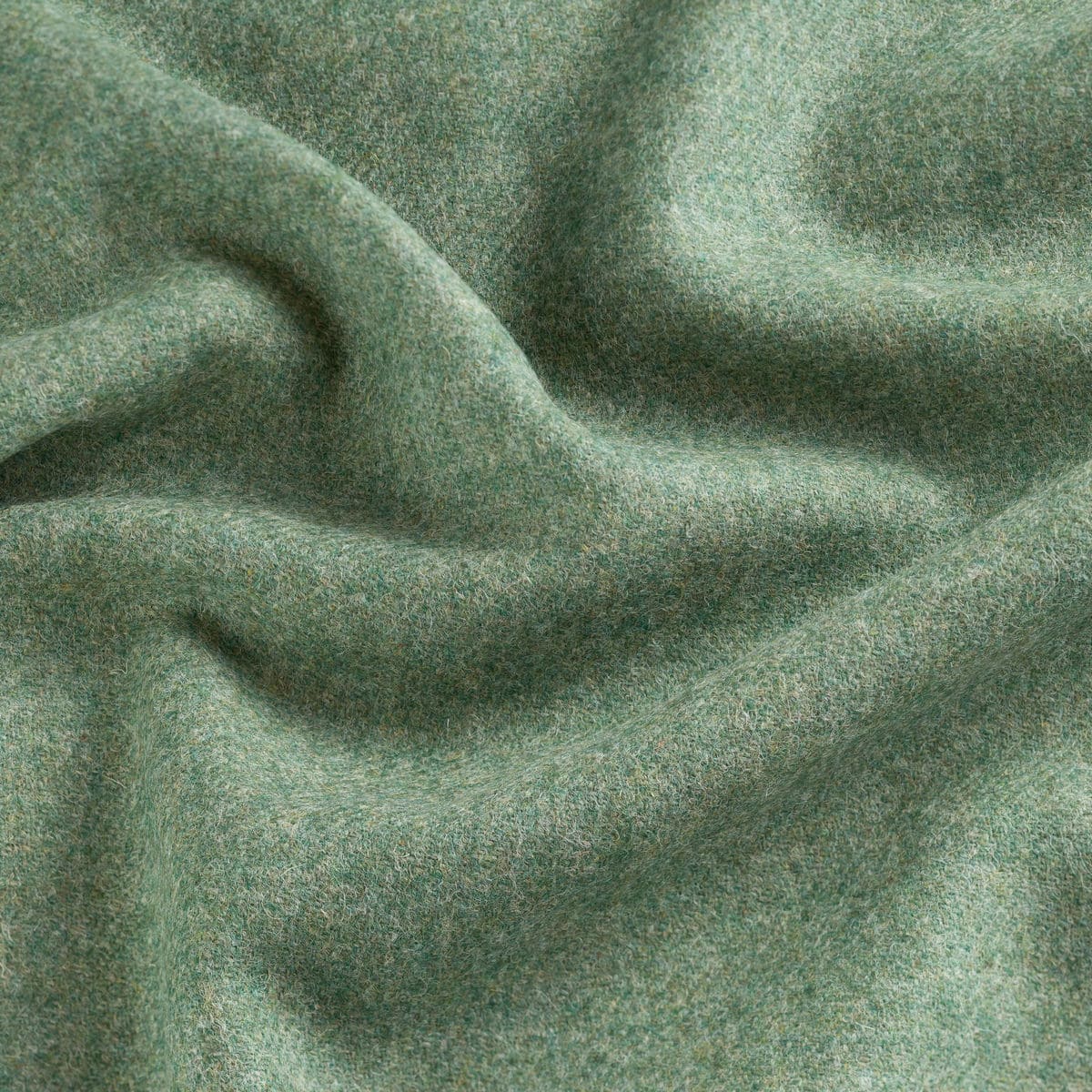 Burgess Tweed Light Green Plain