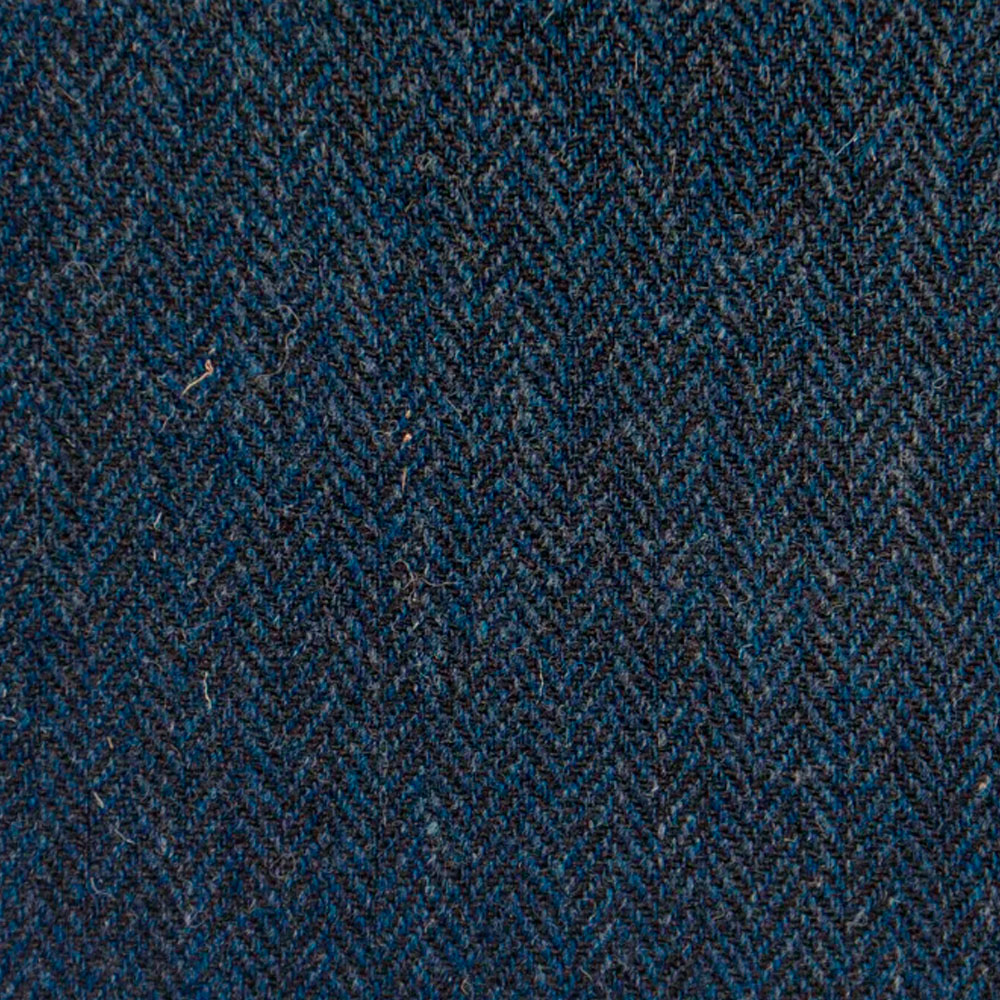 Ткань Harris Tweed Navy and Black Herringbone