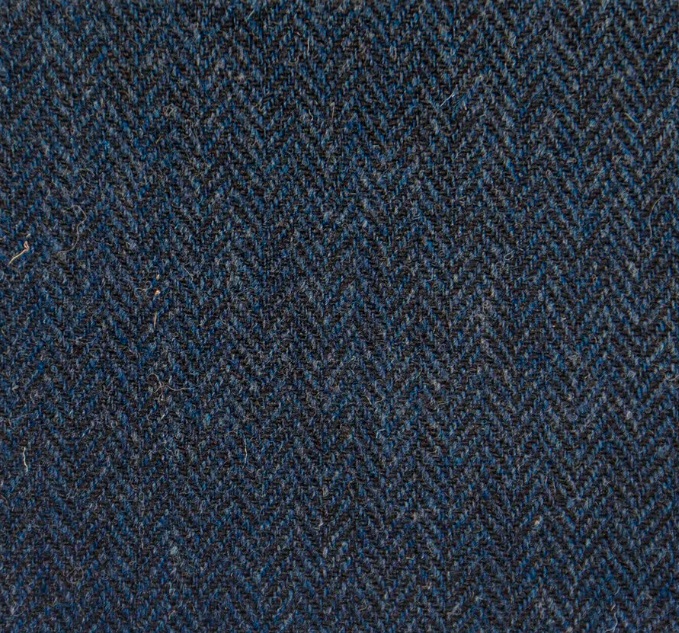 Ткань Harris Tweed Navy and Black Herringbone